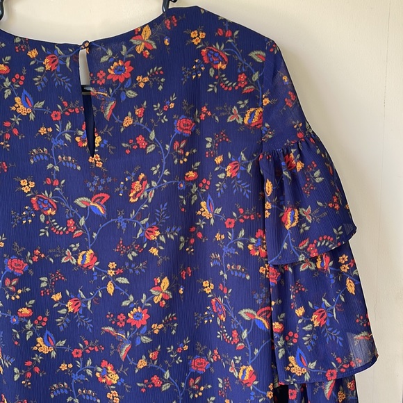 MADEWELL | Floral Navy Blouse - Picture 4 of 10